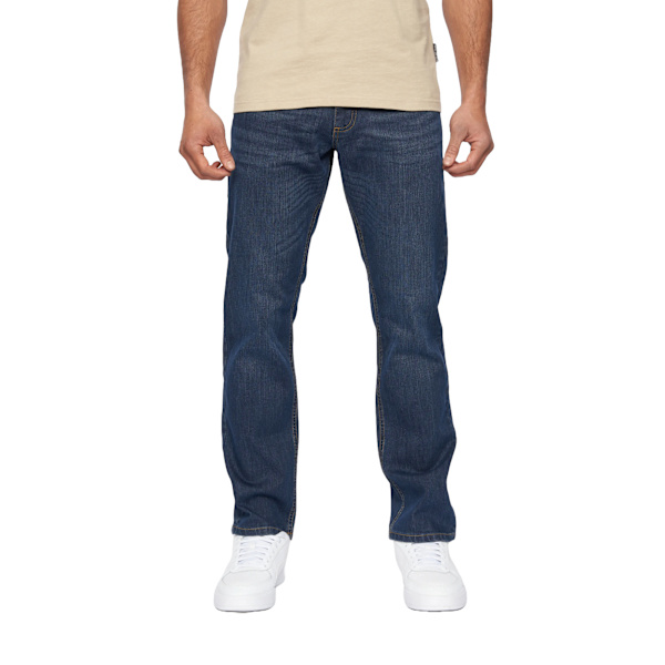 Duck and Cover Hydras raka jeans för män, 36S, mörk tvätt Dark Wash 36S