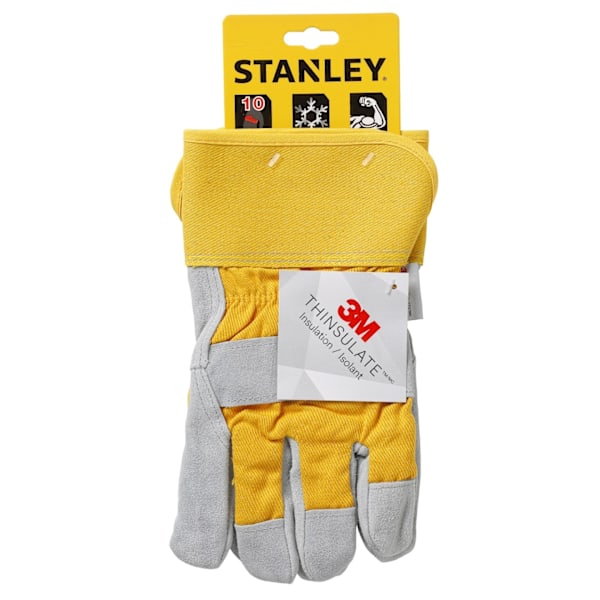 Stanley Unisex Vinter Riggerhandskar En Storlek Grå/Gul Grey/Yellow One Size