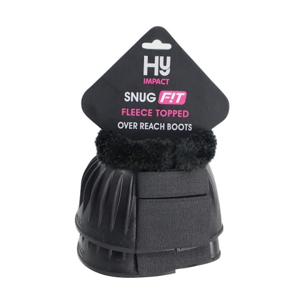 HyIMPACT SnugFit Fleece Topped Over Reach Boots (Ett par) M Bl Black M