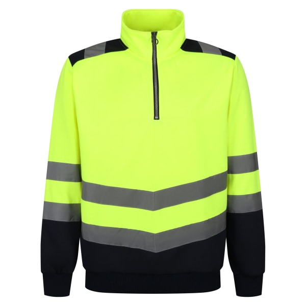 Regatta Pro Hi-Vis Quarter Zip Top 3XL Gul/Marinblå Yellow/Navy 3XL