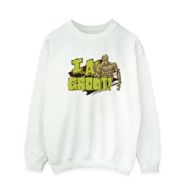Guardians Of The Galaxy Herr I Am Groot Sweatshirt XL Vit White XL