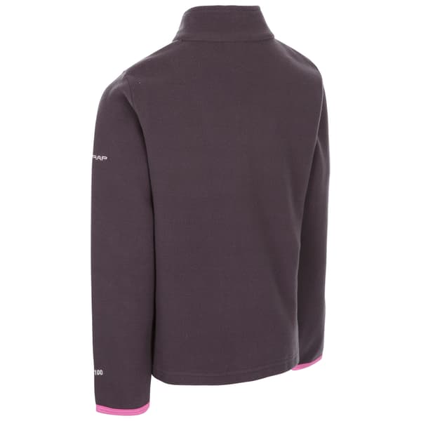 Trespass Barn/Flickor Sybil Microfleece 3/4 År Mörkgrå Dark Grey 3/4 Years