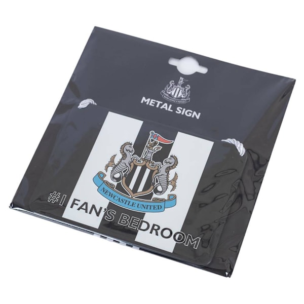 Newcastle United FC No. 1 Fan Randig Hängskylt One Size Svart Black/White One Size