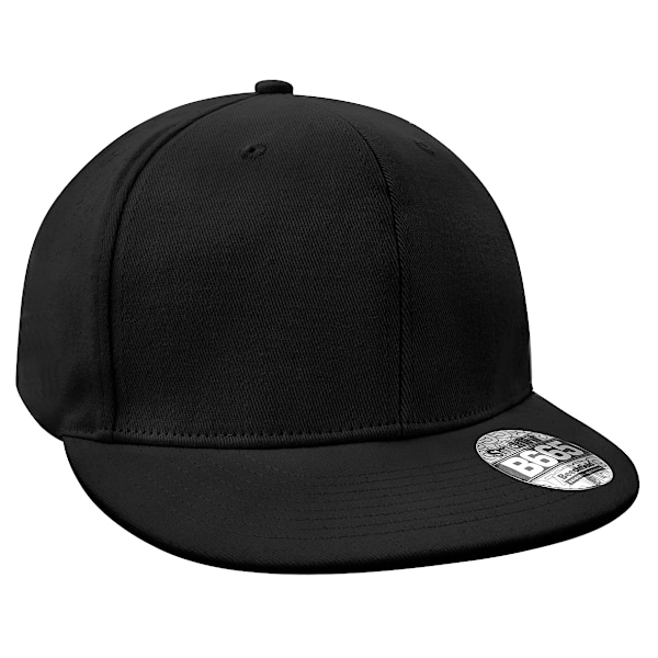 Beechfield Herr Flat Peak Rapper Cap (2-pack) One Size Svart Black One Size