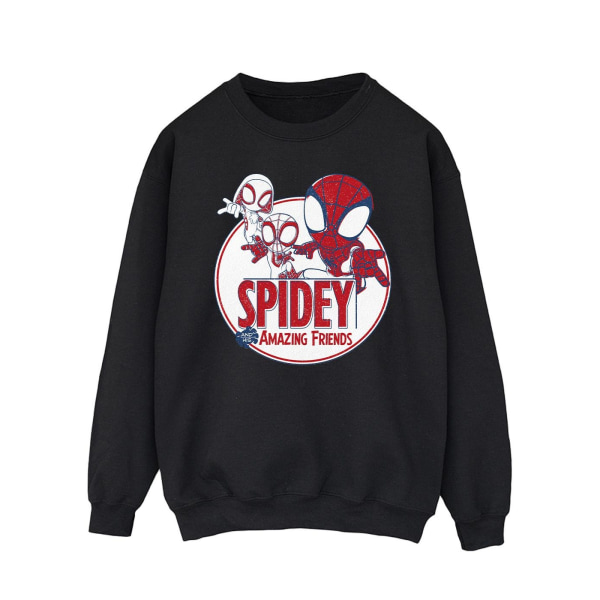 Marvel Herr Spidey And His Amazing Friends Cirkel Sweatshirt 5X Black 5XL