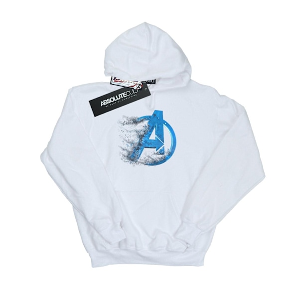 Marvel Pojkar Avengers Endgame Dammig Logotyp Hoodie 5-6 År Vit White 5-6 Years