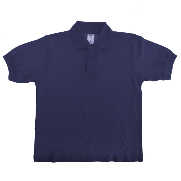 B&C Kids/Childrens Unisex Safran Polo Shirt 7-8 Marinblå Navy Blue 7-8