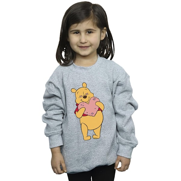 Disney Girls Winnie The Pooh Hjärta Ögon Sweatshirt 12-13 År Black 12-13 Years