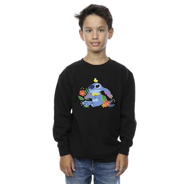 Disney Boys Lilo & Stitch Birds Sweatshirt 9-11 år Svart Black 9-11 Years