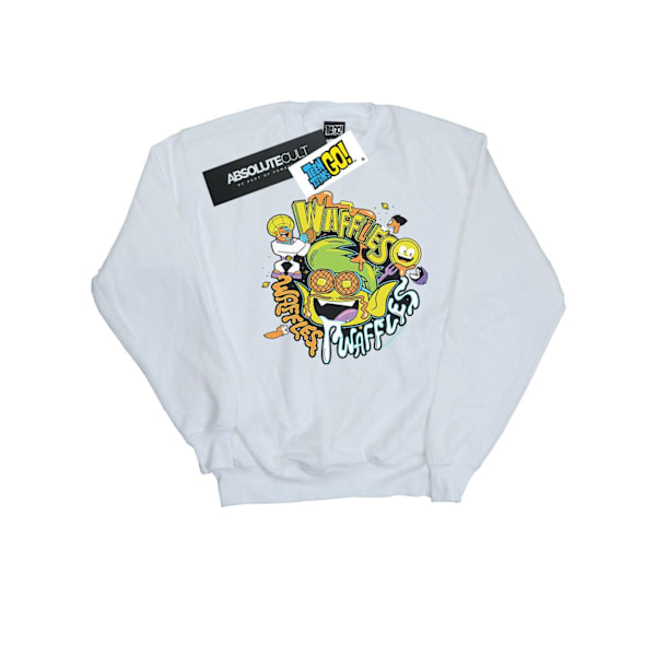 DC Comics Herr Teen Titans Go Waffle Mania Sweatshirt XL Vit White XL