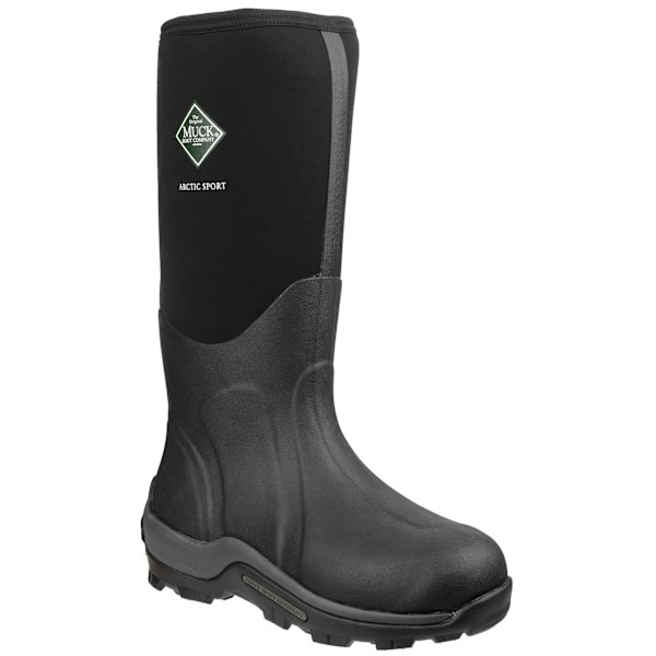 Muck Boots Unisex Arctic Sport Pull On Wellington Boots 13 UK B Black/Black 13 UK