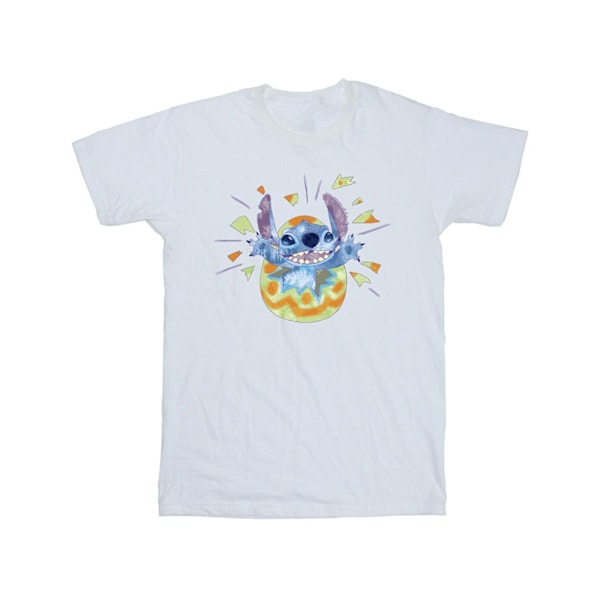 Disney Boys Lilo & Stitch Cracking Egg T-shirt 3-4 år Vit White 3-4 Years