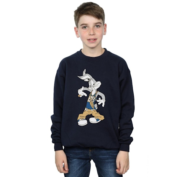 Looney Tunes Pojkar Bugs Bunny Rapper Sweatshirt 5-6 År Marinblå B Navy Blue 5-6 Years