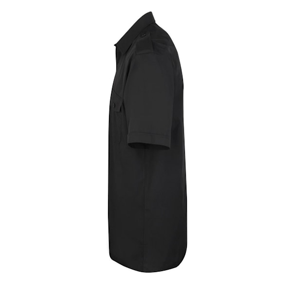 Premier Herr Kortärmad Pilotskjorta 17in Svart Black 17in