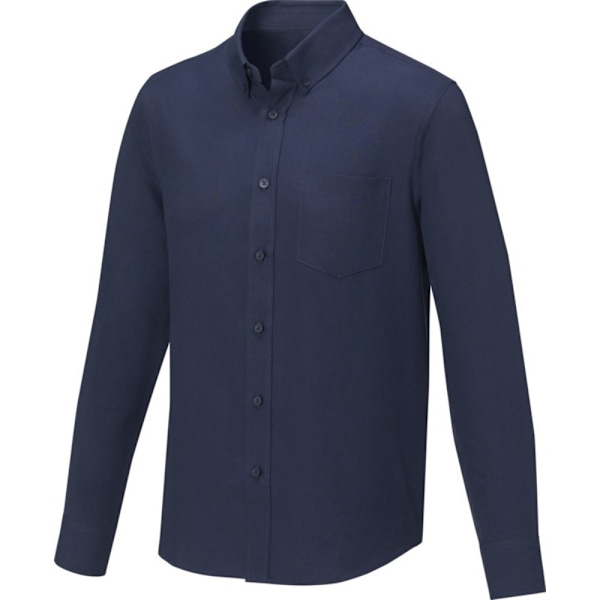 Elevate Mens Pollux Långärmad Skjorta XS Marinblå Navy XS