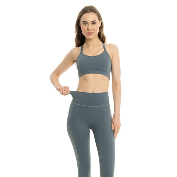 Lookus Womens/Ladies Amaya Sports Bra L Slate Green Slate Green L