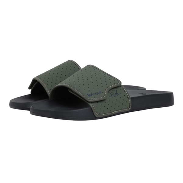 Weird Fish Oliver Pool Sliders för män 11 UK Army Green/Svart Army Green/Black 11 UK