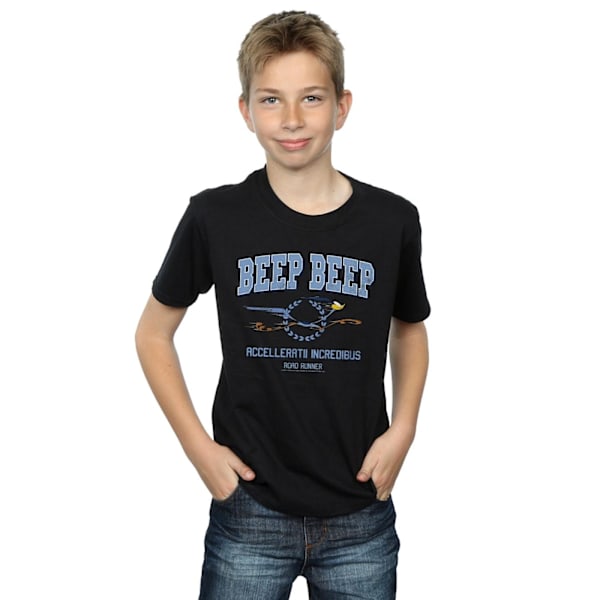 Looney Tunes Boys Road Runner Beep Beep T-shirt 7-8 år Svart Black 7-8 Years