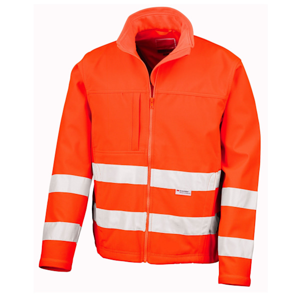 SAFE-GUARD by Result Herr Hi-Vis Soft Shell Jacka 3XL Orange Orange 3XL