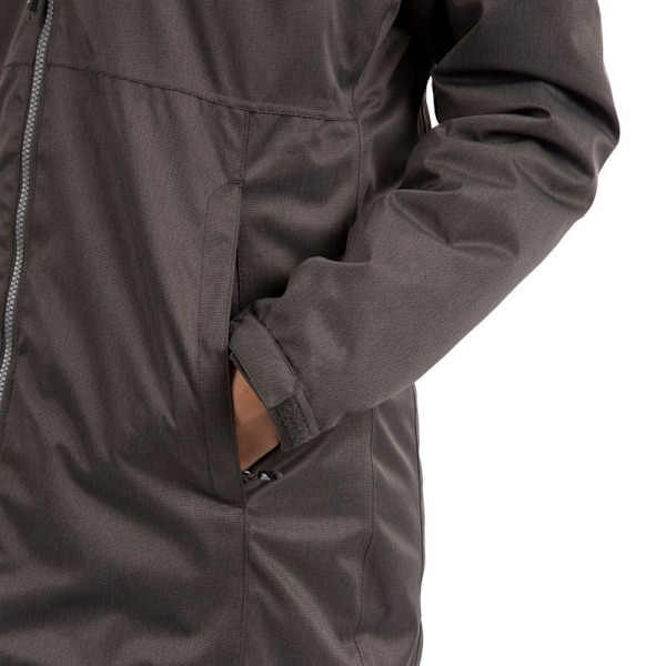 Trespass Dam/Dam Wintry TP75 Vattentät Jacka XXL Mörk G Dark Grey Marl XXL