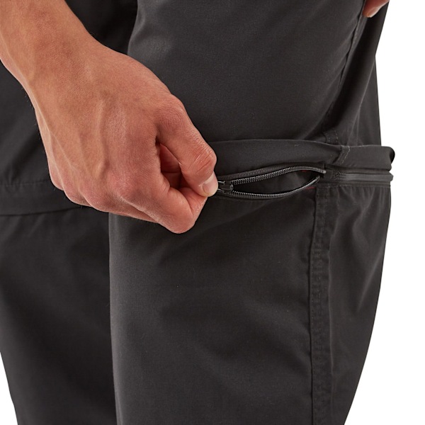 Craghoppers Kiwi Konvertibla Byxor för Herr 36R Svartpeppar Black Pepper 36R