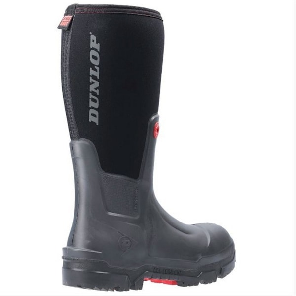 Dunlop Mens Snugboot Pioneer Slip On Boot 7 UK Svart Black 7 UK
