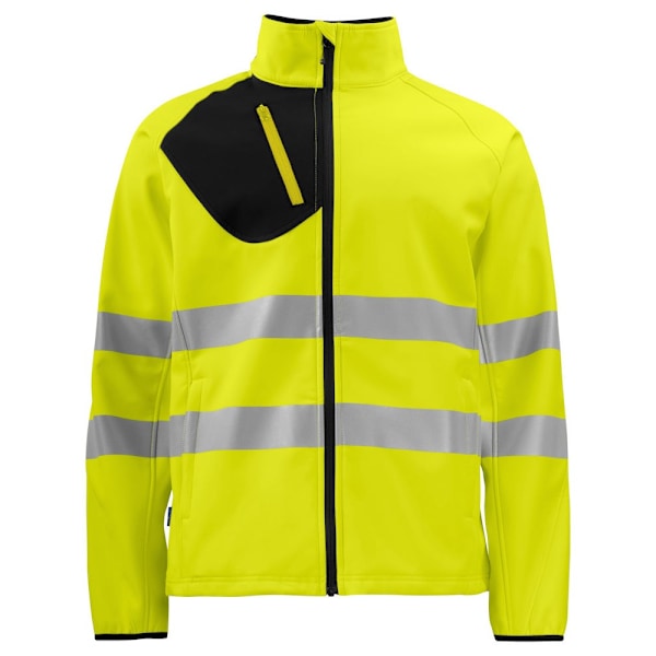 Projob Hi-Vis Softshelljacka för män 4XL Gul/Svart Yellow/Black 4XL