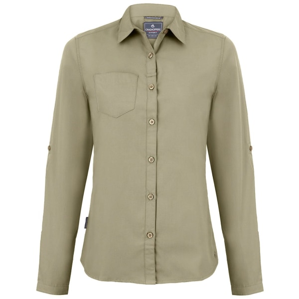 Craghoppers Womens/Ladies Expert Kiwi långärmad skjorta 10 UK Cedar Green 10 UK