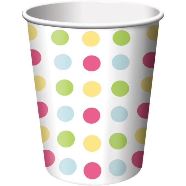 Creative Party Sweet Treats Polka Dot Party Cup (Pack om 8) En Multicoloured One Size