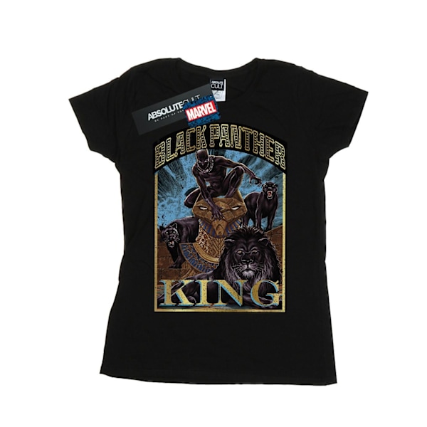 Marvel Womens/Ladies Black Panther Homage Bomull T-shirt XL Svart Black XL