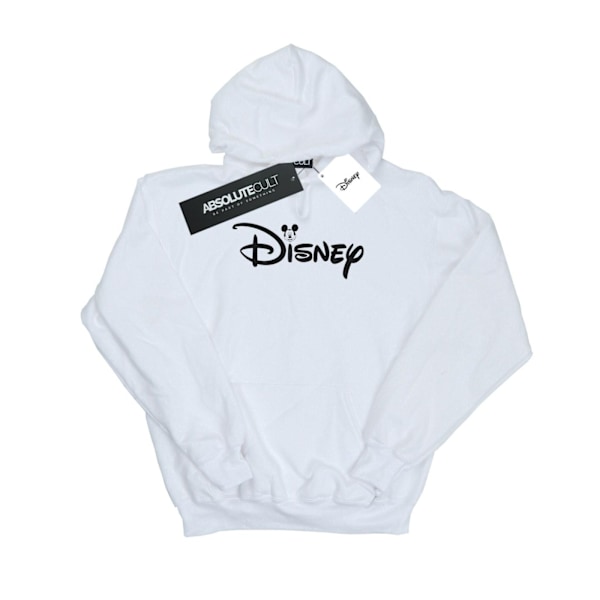 Disney Dam/Kvinnor Mickey Mouse Huvudlogotyp Hoodie M Vit White M