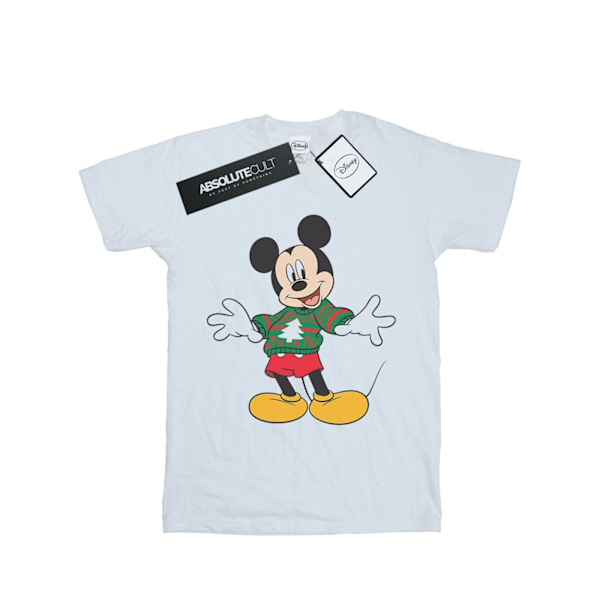 Disney Herr Mickey Mouse Jultröja Stroke T-shirt L Vit White L