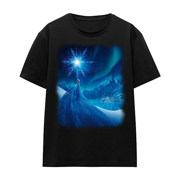 Frozen Unisex Vuxen Magical Light Elsa T-Shirt M Svart Black M