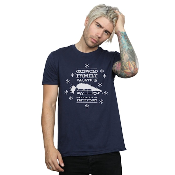 National Lampoon's Christmas Vacation Herr Eat My Dust T-shirt Navy Blue S