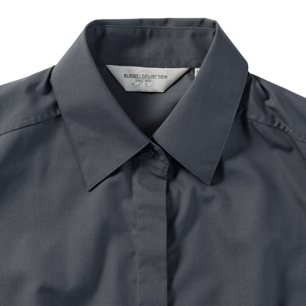 Russell Collection Damkläder Ärmlös Polycotton Lättvård Fitte Convoy Grey XS