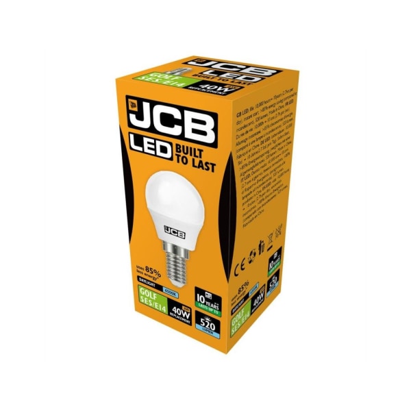 JCB LED Golf 520lm Opal 6w glödlampa E14 6500k One Size Vit White One Size