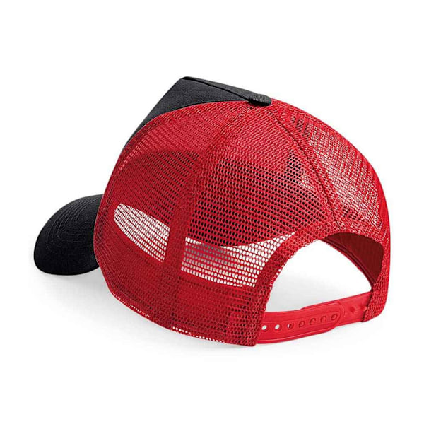 Beechfield Unisex Vuxen Snapback Trucker Cap En Storlek Svart/Klassisk Röd Black/Classic Red One Size