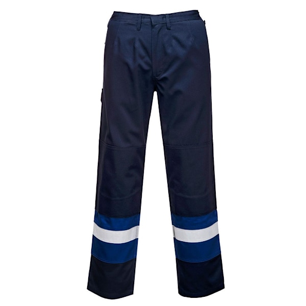 Portwest Bizflame Plus herrbyxor 3XL R marinblå/kunglig blå Navy/Royal Blue 3XL R