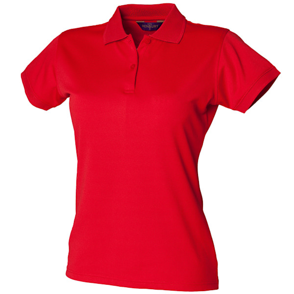 Henbury Dam/Damer Coolplus® Fitted Polotröja L Klassisk Röd Classic Red L