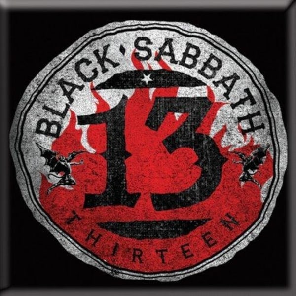 Black Sabbath 13 Kylskåpsmagnet En one size svart/röd Black/Red One Size