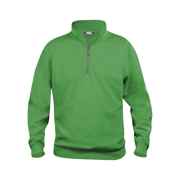 Clique Unisex Vuxen Basic Halv Zip Sweatshirt XXL Äppelgrön Apple Green XXL
