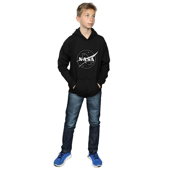NASA Boys Classic Insignia Logo Monochrome Hoodie 12-13 år B Black 12-13 Years