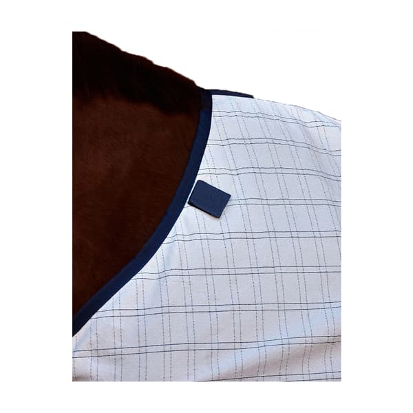 Weatherbeeta Comfitec Standard-Neck Bomulls Hästfilt 5´ 3 White/Navy 5´ 3