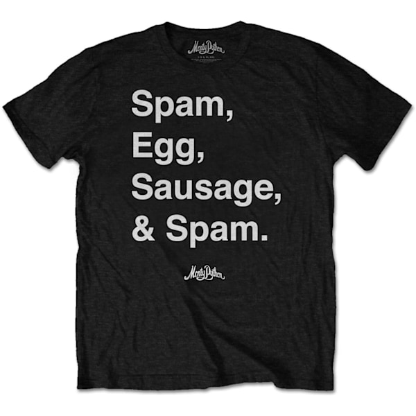 Monty Python Unisex Vuxen Spam T-Shirt S Svart Black S