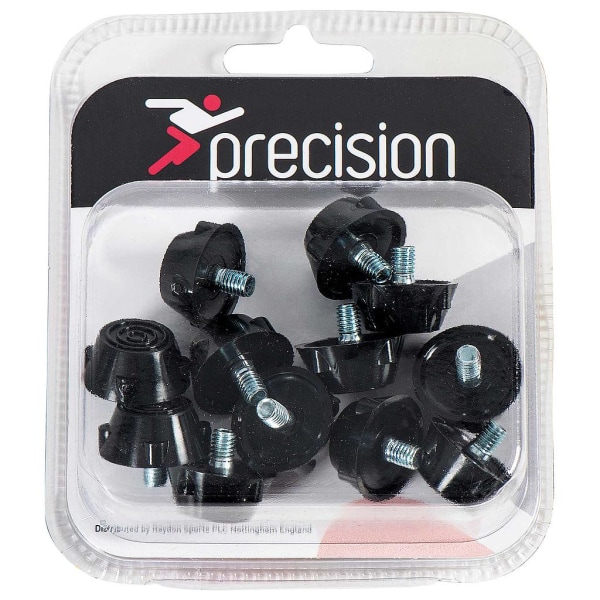 Precision Ultra Flat Rubber Football Boot Studs Set One Size Bl Black One Size