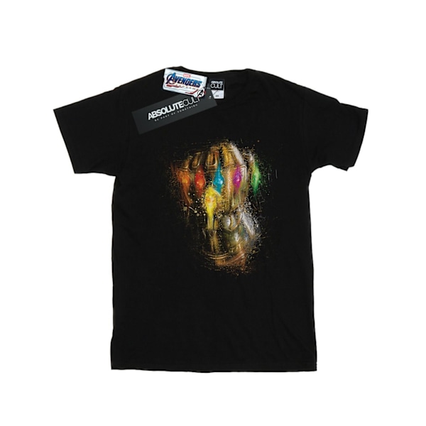 Marvel Boys Avengers Endgame Infinity Gauntlet Splatter T-shirt Black 5-6 Years