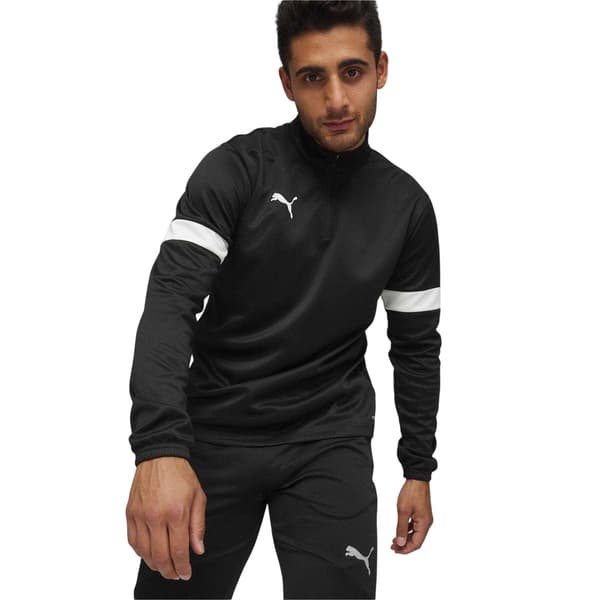 Puma Herr Individual Rise Drill Top S Svart/Vit Black/White S