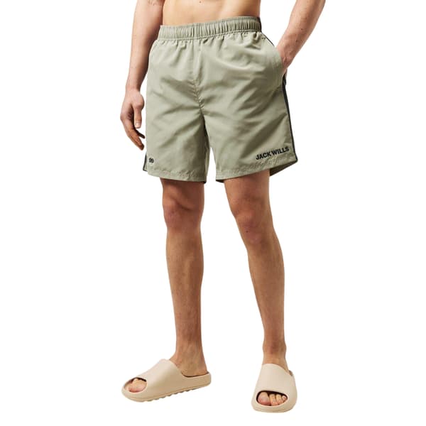 Jack Wills Herr Randiga Badshorts M Silver Sage Silver Sage M