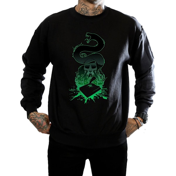 Harry Potter Mens Nagini Silhouette Sweatshirt XXL Svart Black XXL
