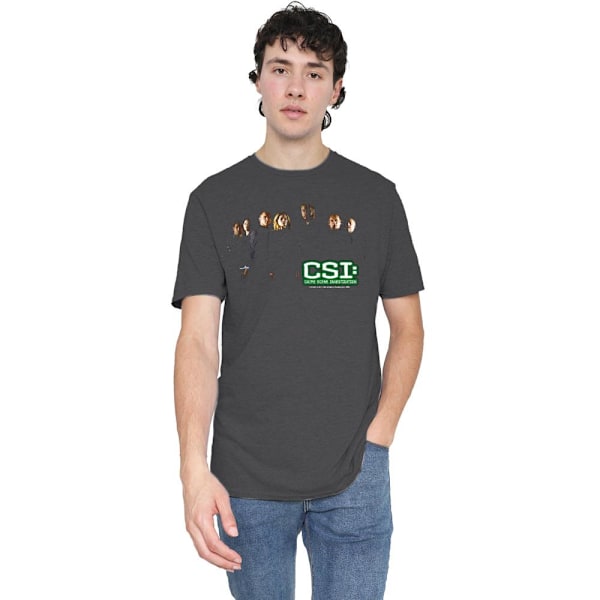CSI Unisex Vuxen Shadow Cast T-Shirt S Kolgrå Charcoal S